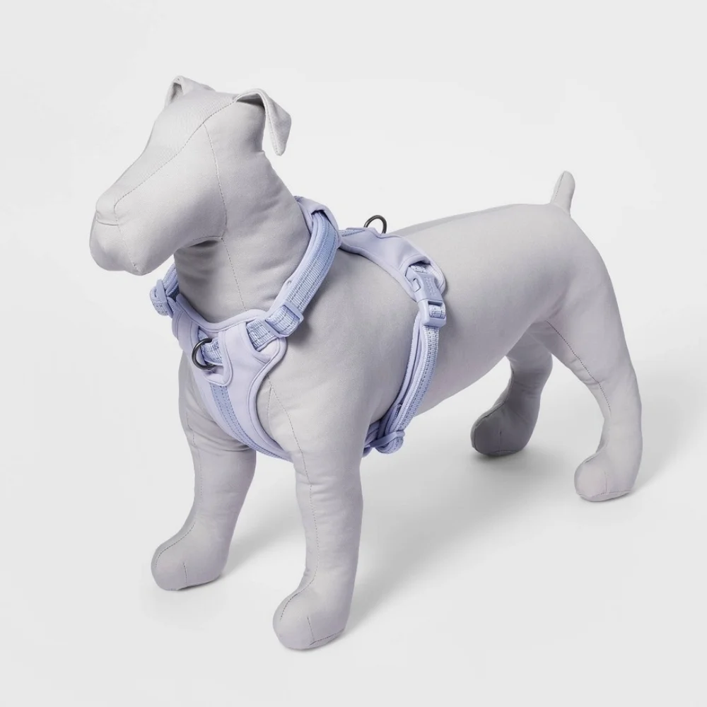 Boots & Barkley Lilac Comfort and Reflective Adjustable Dog Pet Harness, Medium